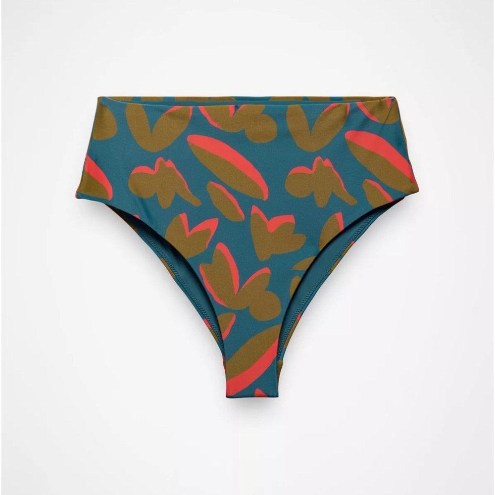 Prana Lahari High Rise Bottom Catalina Indo Disco Quick Dry UV Protection Size S
